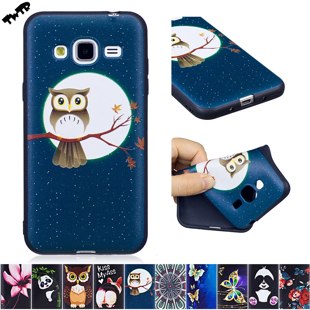 3D Silicone Case for Samsung Galaxy J 3 J3 2016 J320F/DS SM-J320F/DS J320Fn SM-J320Fn Phone Fitted TPU Frame Cover | Мобильные