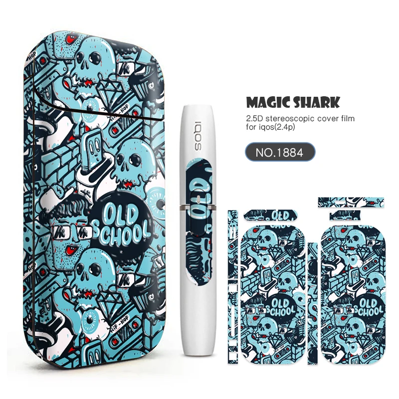Magic Shark Dreamy модная стереопленка электронная сигарета этикетка из ПВХ для IQOS 2 4 Plus