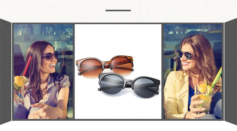 Imwete, круглые солнцезащитные очки кошачий глаз, женские, фирменный дизайн, полуоправы, солнцезащитные очки, женские, Ретро стиль, кошачий глаз, солнцезащитные очки, UV400