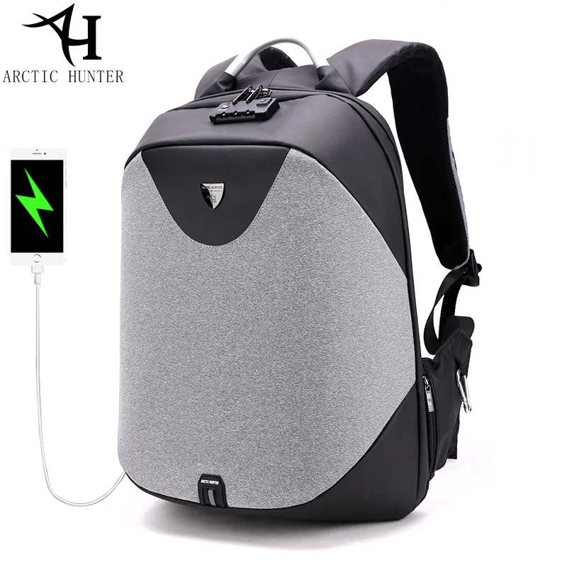 Ártico HUNTER de la escuela 15,6, Mochila impermeable Mochila de viajes de negocios USB volver paquete hombre bolsa Anti-robo regalo Ártico HUNTER de la escuela 15,6, Mochila impermeable Mochila de viajes de negocios USB volver paquete hombre bolsa Anti-robo regalo