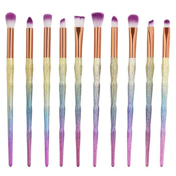 

MAANGE Professional 10 pcs Soft Cosmetic Complete Eyeliner Eye Shadow Brow Lip Powder Makeup Brushes Set Matching Fast shipping