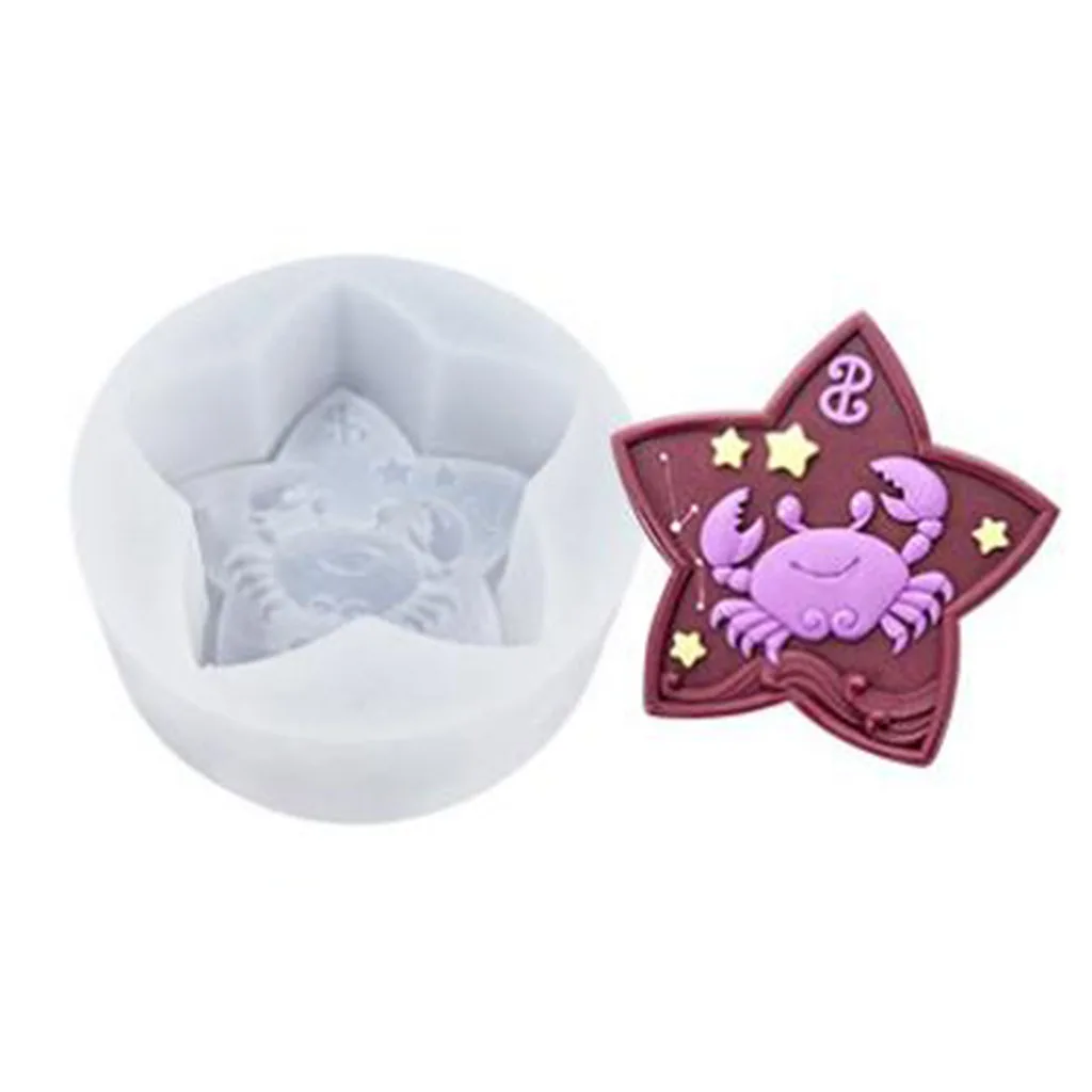 Food Grade Silicone Zodiac Sign Mold for Cake Decor,Resin Craft