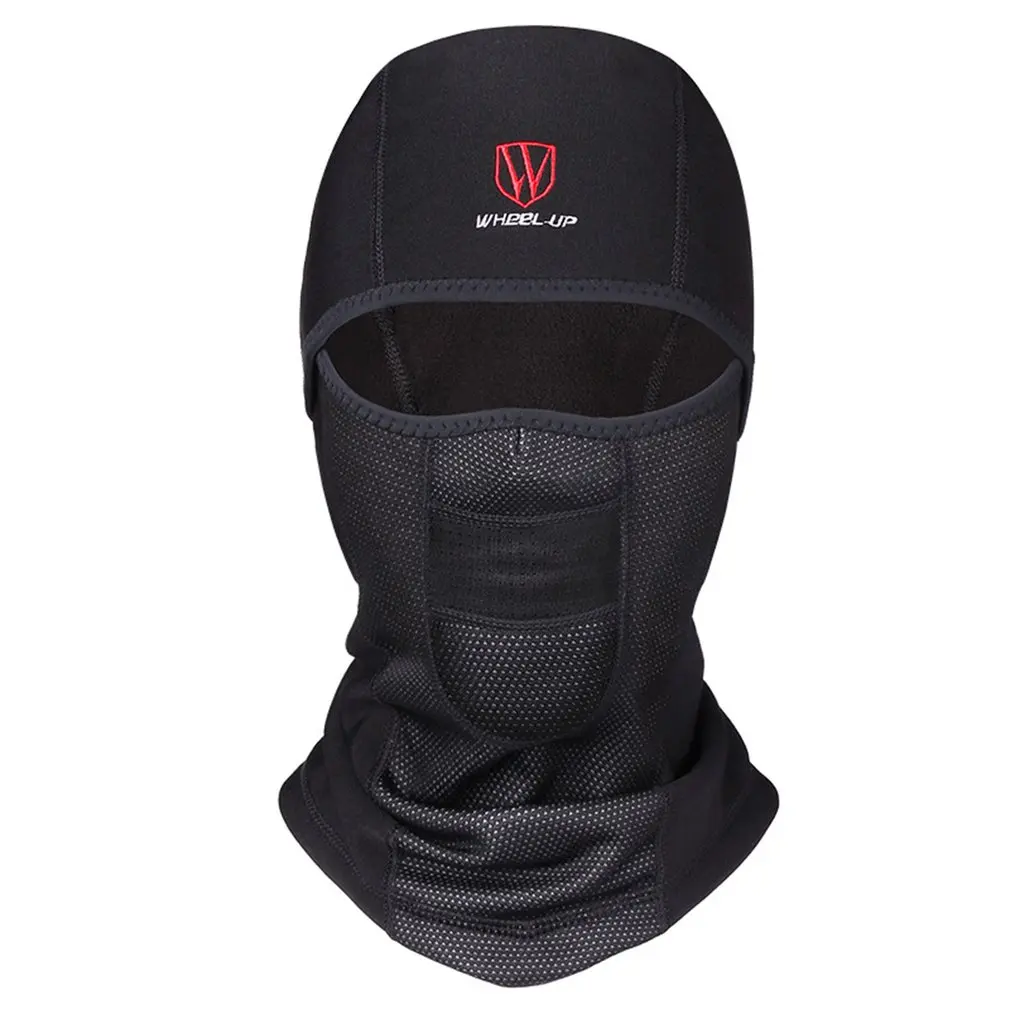 Wheelup الشتاء الدافئة دراجة الدراجة تسلق التزلج يندبروف فلتر الكربون الوجه قناع الحرارية الصوف بالاكلافا واقي رأس