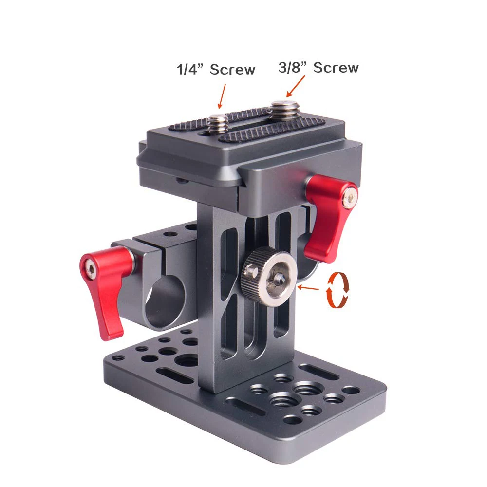 Универсальный лифт стиль ARCA Swiss зажим QR база Quick Release Plate с 15 мм стержень отверстие для клетки камеры rig интимные аксессуары