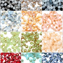 Многоцветные граненые стеклянные кристаллы рондели разделительные бусины выбрать цвет для DIY ювелирных изделий 12 цветов в общей сложности
