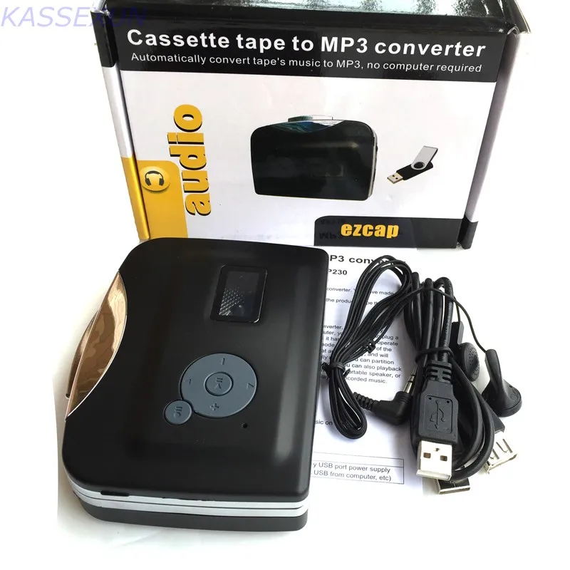 USB cassette to mp3 converter, capture audio to mp3 in USB Flash Disk directly from old walkman cassette tape,