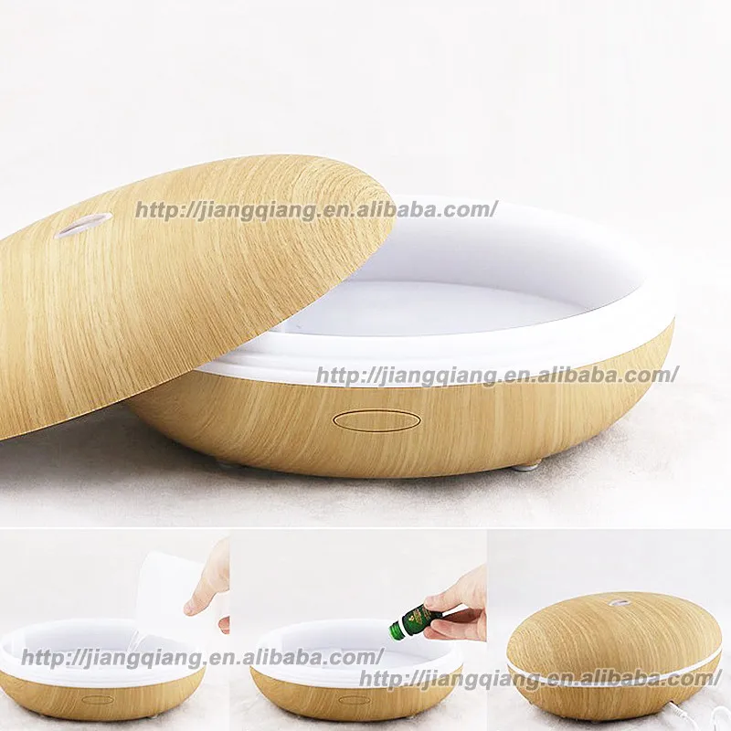 Us 37 12 24 Off Wood Color Ultrasonic Vaporizer Essential Oil Diffuser 600 Ml Capacity For Single Large Room Pod Shaped Wood Grain In Humidifiers