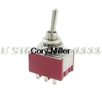 

2A/250VAC 6A/125VAC 9 Pins on-off-on 3 Way 3P2T 3PDT Miniature Toggle Switch