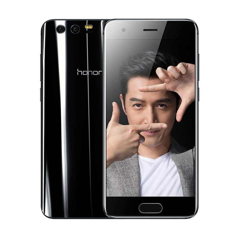 Huawei Honor 9 6 ГБ+ 64 ГБ 5.15 ''Octa Core 1920*1080 3200 мАч 3 камер 1080 P глобальной прошивки Мобильного Телефона Отпечатков пальцев NFC