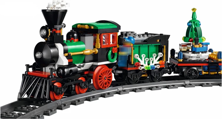 

LEPIN 36001 Creative Series 414pcs The Christmas Winter Holiday Train Building Block Bricks set Toys For children legoing 10254