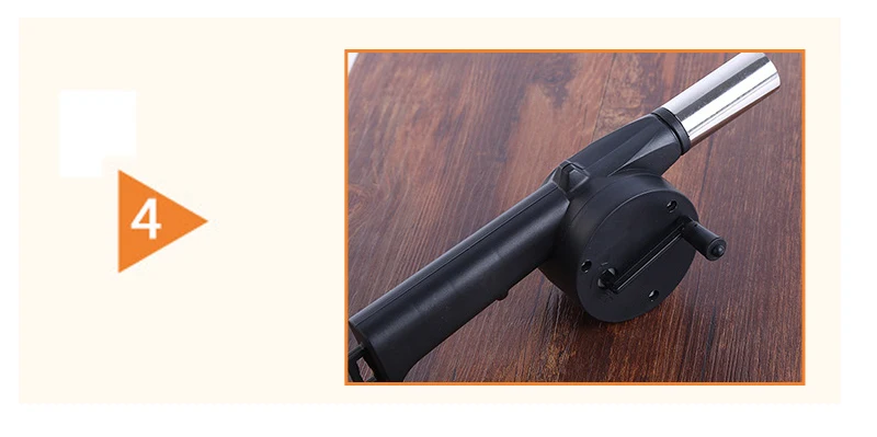 08 JDSR Manual Blower Outdoor Barbecue Fan Air Blower For Barbecue Fire Bellows Outdoor Cooking Picnic Camping Hand Crank BBQ Tools