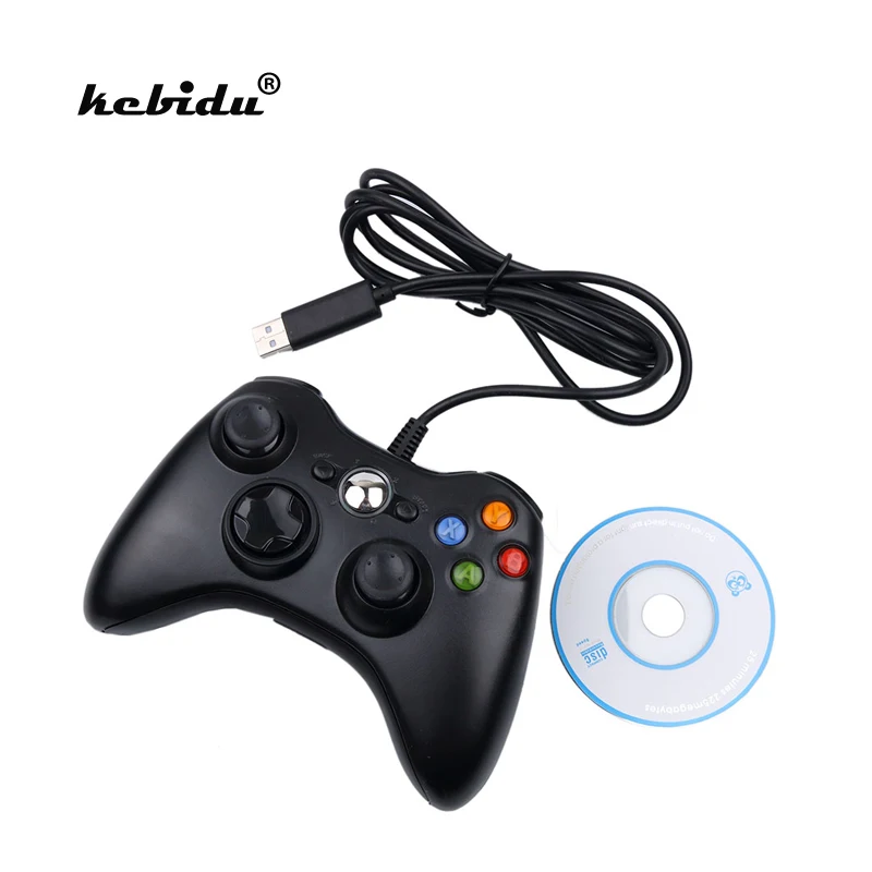 

kebidu Mini USB Wired Game Pad Joypad Gamepad Controller For Microsoft Game System Laptop For Windows 7 Black White Hot selling