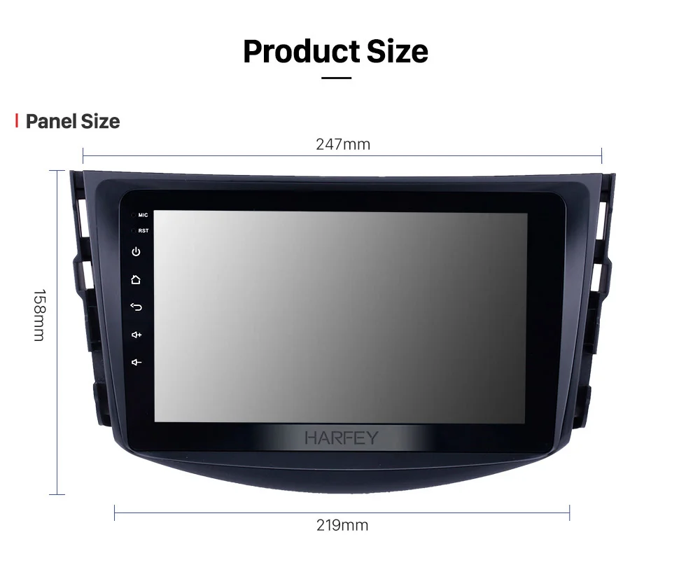 Flash Deal Harfey 8 inch HD Touchscreen 2din Android 8.1 Auto GPS Navi Car Radio for Toyota RAV4 Bluetooth Music support Digital TV Carplay 14