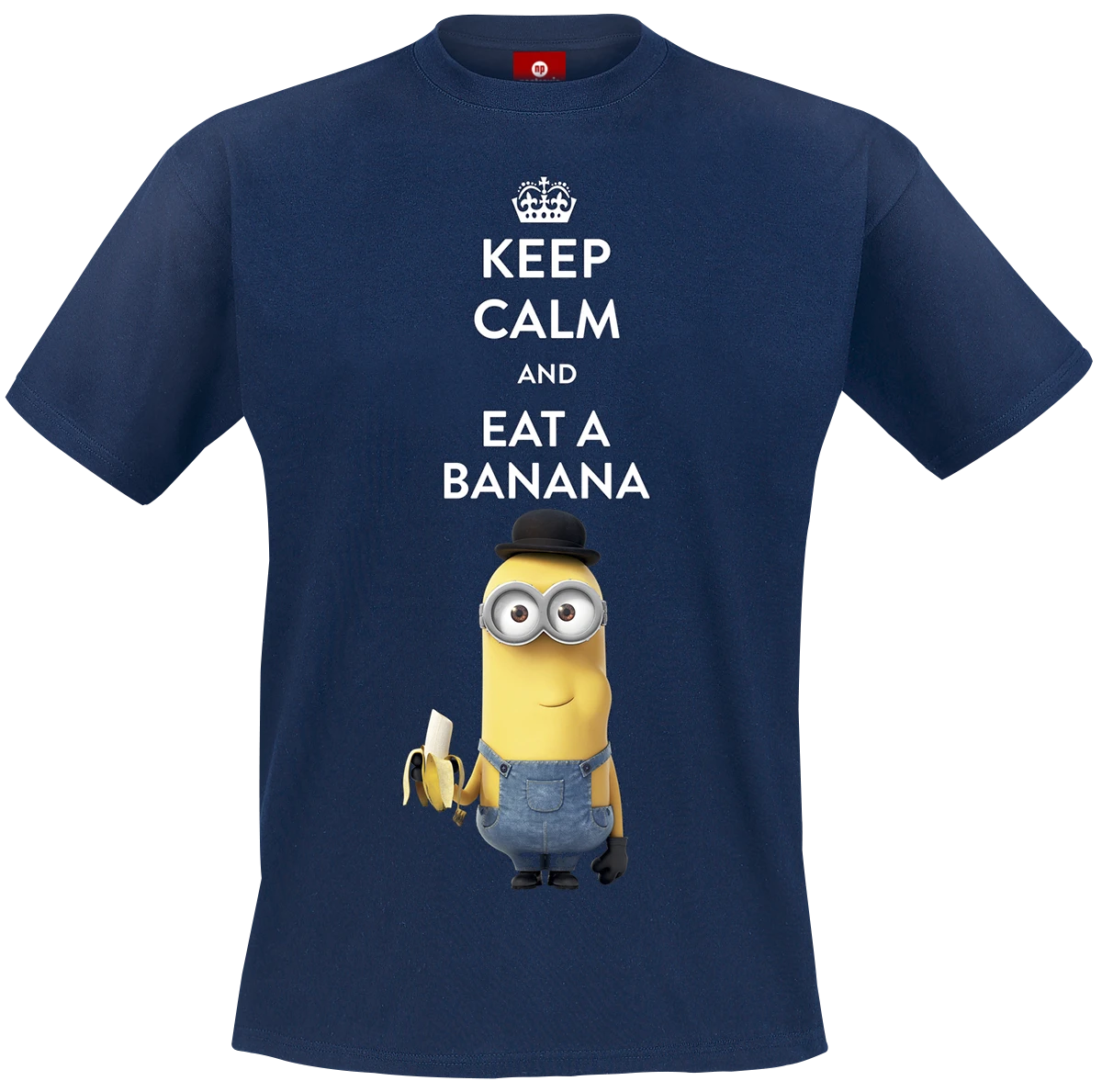 手下平静と食べるバナナtシャツネイビー Minions Minions Navy T Shirtminions T Shirt Aliexpress