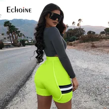 Fashion Fluorescent Color Biker Activewear Shorts Womens Neon Green Pink Orange Summer Activewear High Waisted Stretchy Shorts Fashion Fluorescent Color Biker Activewear Shorts Womens Neon Green Pink Orange Summer Activewear High Waisted Stretchy Shorts