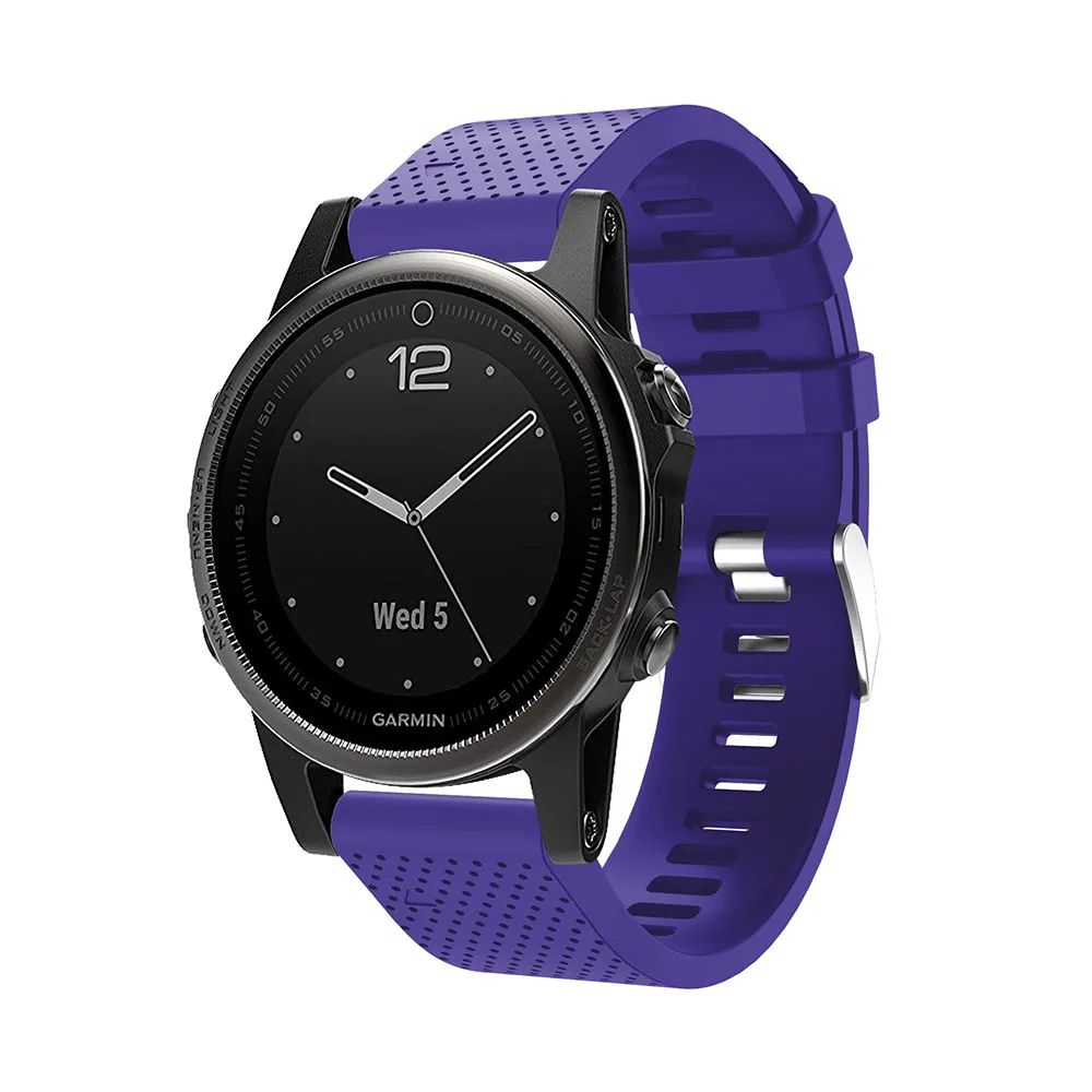 20mm Sport Watchband For Garmin Fenix 5S 5Splus 6S 7S Smartwatch Replacement Quick Release Silicone Strap WristStrap Accessories
