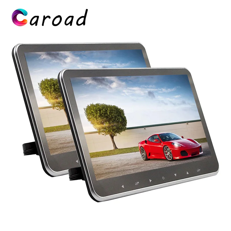 Caroad 2PCS 10.2 Inch Ultra-thin Car Headrest Monitor MP5 Player HD 1080P Video Screen With USB/SD/HDMI/FM Transmitter/Speaker | Автомобили