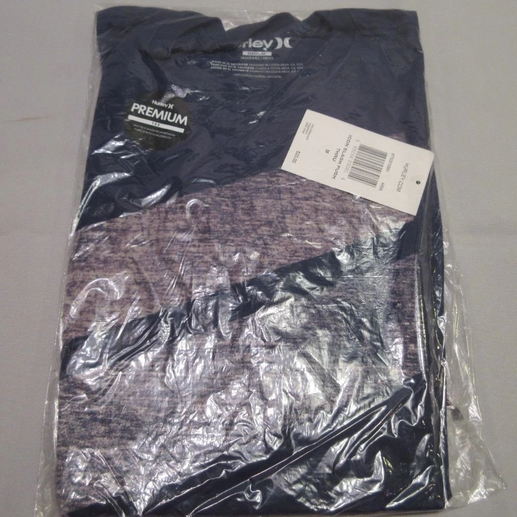 HURLEY ICON SLASH PUSH THRU PREMIUM TEE Color: DRK BL PRPL W LVNDR STR