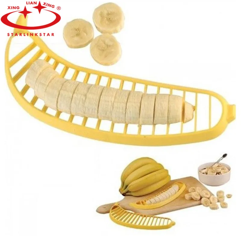 

Hot Selling Banana Slicer Chopper Cutter Vegetable Transport Tools Fruit Salad Sundaes Cereal Cooking Tools Kitchen accessories