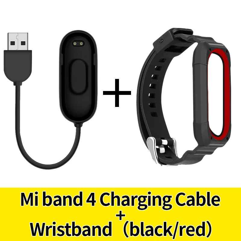 Ремешок на запястье для xiaomi band 4 силиконовый ремешок mi band 4 NFC usb зарядный кабель для mi Band 4 сменный Шнур зарядное устройство аксессуары