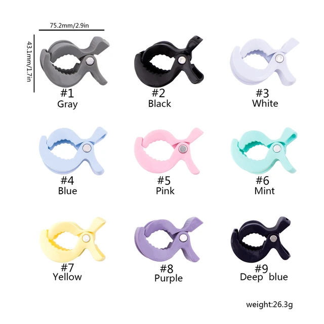 Let's Make 5pcs Lamp Pram Stroller Pegs To Hook Muslin and Toys Seat Cover Blanket Clips Car Organizer Toys Accessories 3