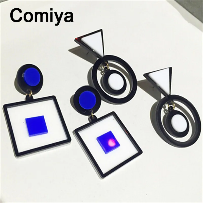 2018 большие геометрические длинные модные ювелирные изделия joyeria relogio висячие