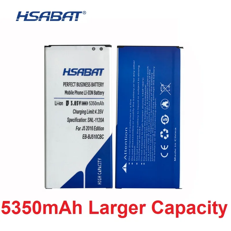 

HSABAT 5350mAh EB-BJ510CBC Battery for Samsung Galaxy J5 2016 Edition J510FN J510F J510G J510Y J510M j5109 j5108 J510