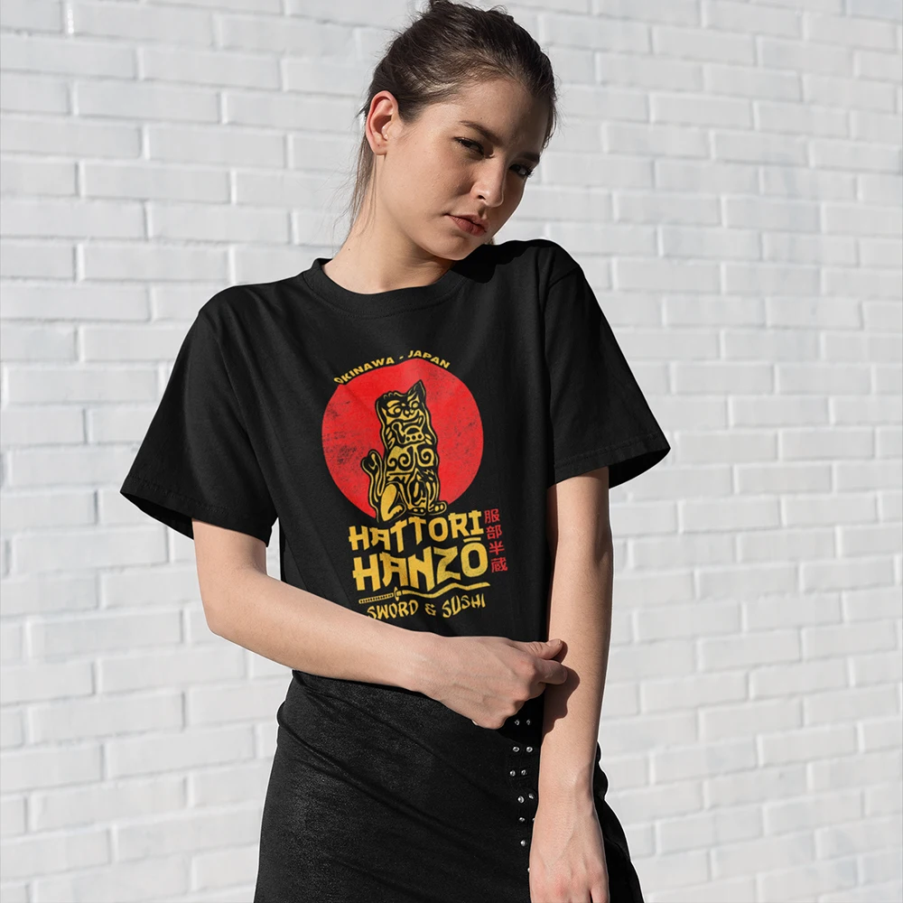 

Quentin Tarantino T-Shirt Hattori Hanzo T Shirt Graphic Street Wear Women tshirt Funny Short-Sleeve White Ladies Tee Shirt