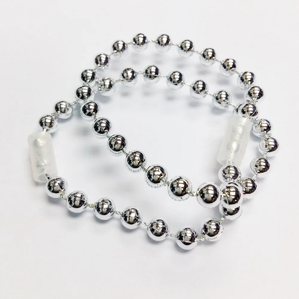 silver bead Bracelet 2.1g 