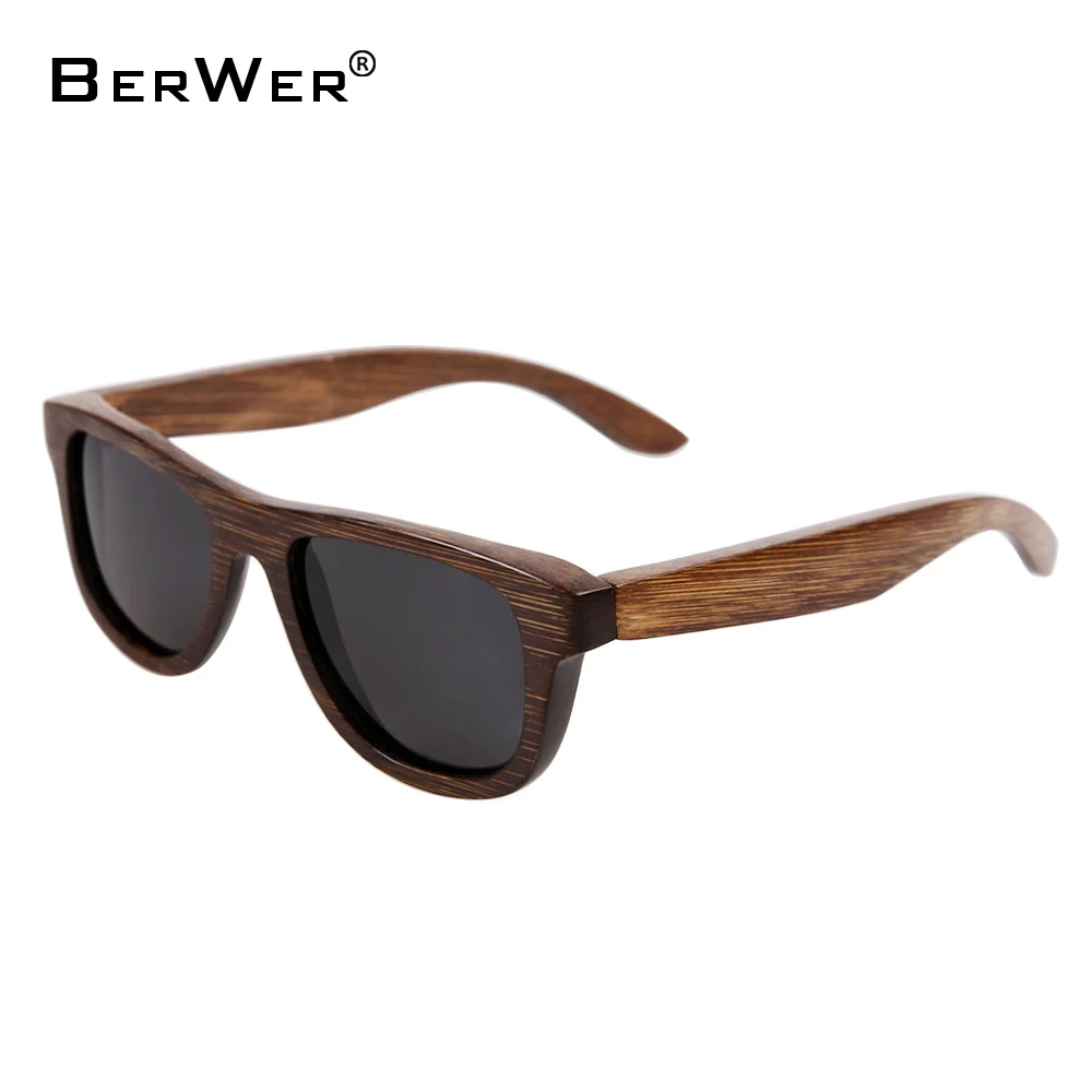 

BerWer 100% натуральные небольшие бамбуковые солнцезащитные очки ручной работы поляризованные очки деревянные солнцезащитные очки