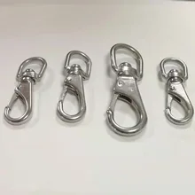 0#68 мм крюк 1 шт. 304 нержавеющая сталь Поворотная защелка с кольцом крюк, антикоррозийный крюк Скуба, поворотная защелка с кольцом крюк