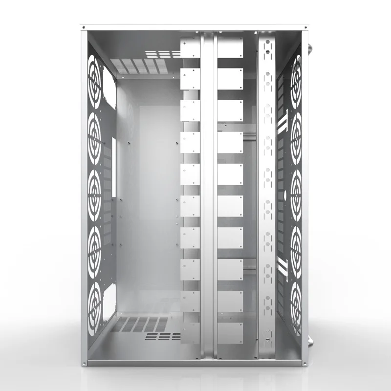 GPU Frame Mining Rig Case Server USB Miner Bitcoin Horizontal Computer ATX 12 Graphics Card Ethereum Machine Chassis