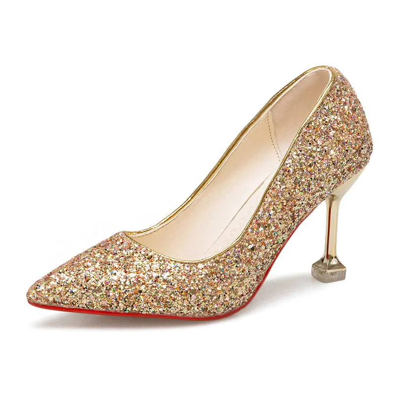 sequin pumps women's shoes