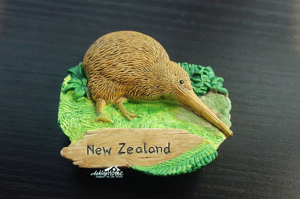 Туристический сувенир KIWI из Новой Зеландии 3D Резина декоративный магнит на
