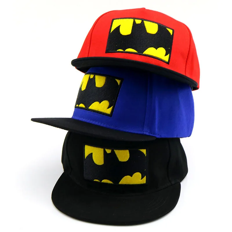 

Cotton Cartoon Batman Baseball Cap hip-hop cap Adjustable Snapback Hats for children boys and girls 76