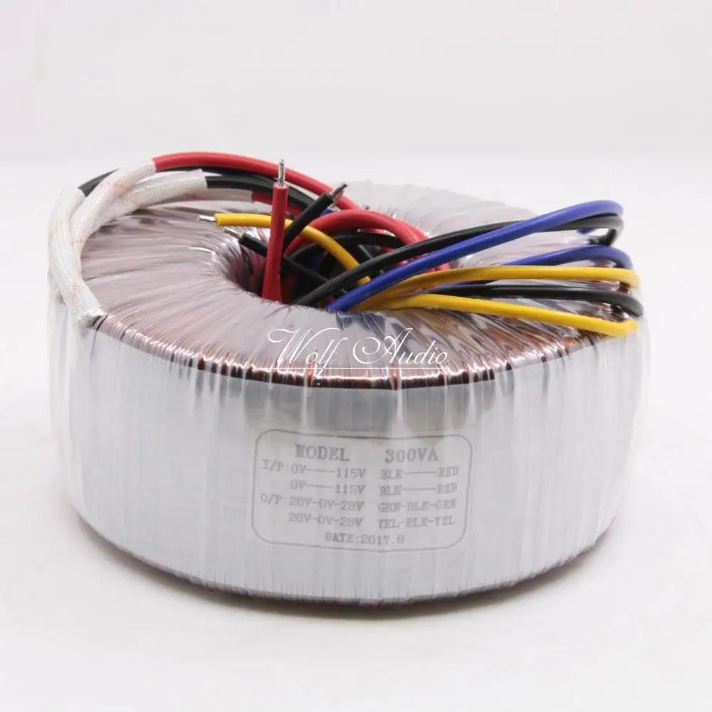 

SENGTERBELLE 300VA Toroid Transformer 115V/230V to 28V-0-28V 28V-0-28V for NAP200 AMP board