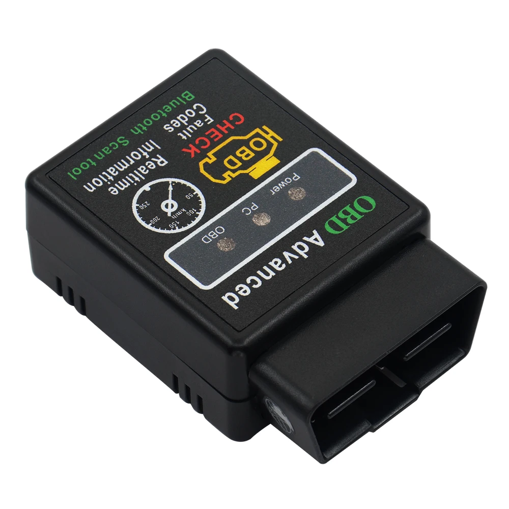 Автомобильный диагностический сканер V2.1 OBD2 HH OBD ELM327 работает для Android Torque Bluetooth