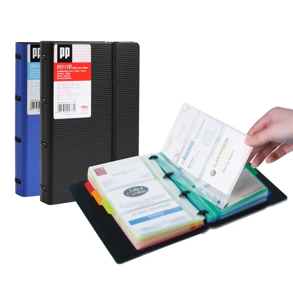 1 PC Lot 90 Case For 180 Business Card Business Card Holder & Card Stock With Colorful Stickers