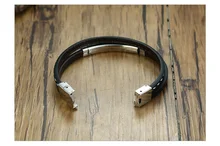 Men’s Leather Personalized Bracelet