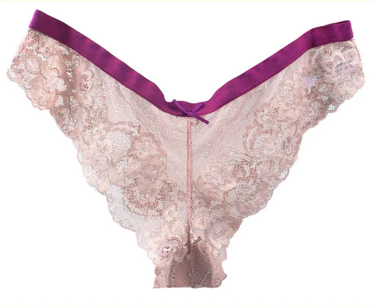 S-XL! Hot sale! l Women's Sexy Lace Panties Seamless Cotton Breathable Panty Hollow Briefs Plus Size Girls Underwear (18)