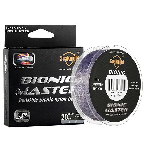 SeaKnight BIONIC MASTER 150 м точечная леска гладкая невидимая японская леска 2-25LB камуфляжная Морская Рыбалка снасти - Цвет: Z