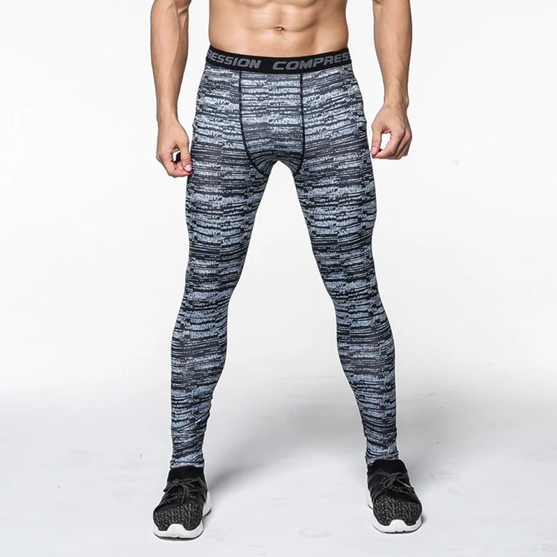 Camouflage Base Layer Compression Pants Running Tights Men Soccer Training Fitness Sport Leggings Gym Jogger Trousers Sportswear sports leggings compression pants