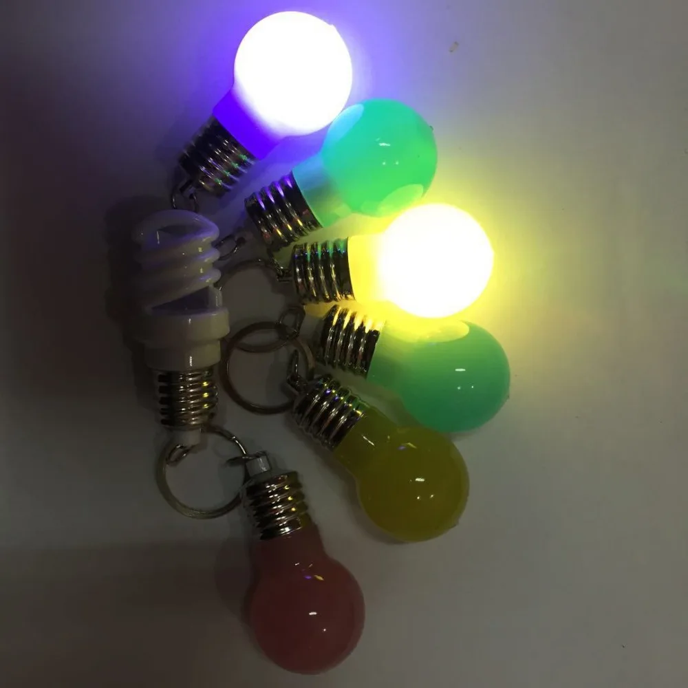 Заводской Креативный светодиодный фонарик на кнопках, мини-красочная лампочка, лампа не может сломать лампу