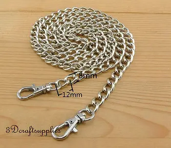 

Bag chain purse chain for bag metal shoulder chain cross body strap chain nickel 106 cm Z31