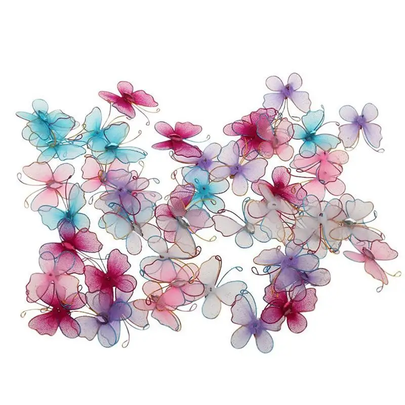 

Pack of 50 Mixed Color Stocking Butterflies Wedding Party Home Decoration (Mixed Color)