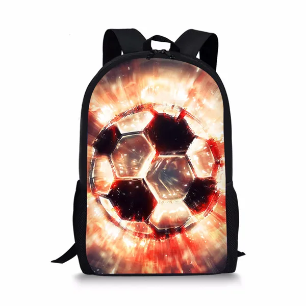 FORUDESIGNS/Школьная Сумка для мальчиков с футбольным принтом, школьный рюкзак с футбольным принтом - Цвет: P5127C