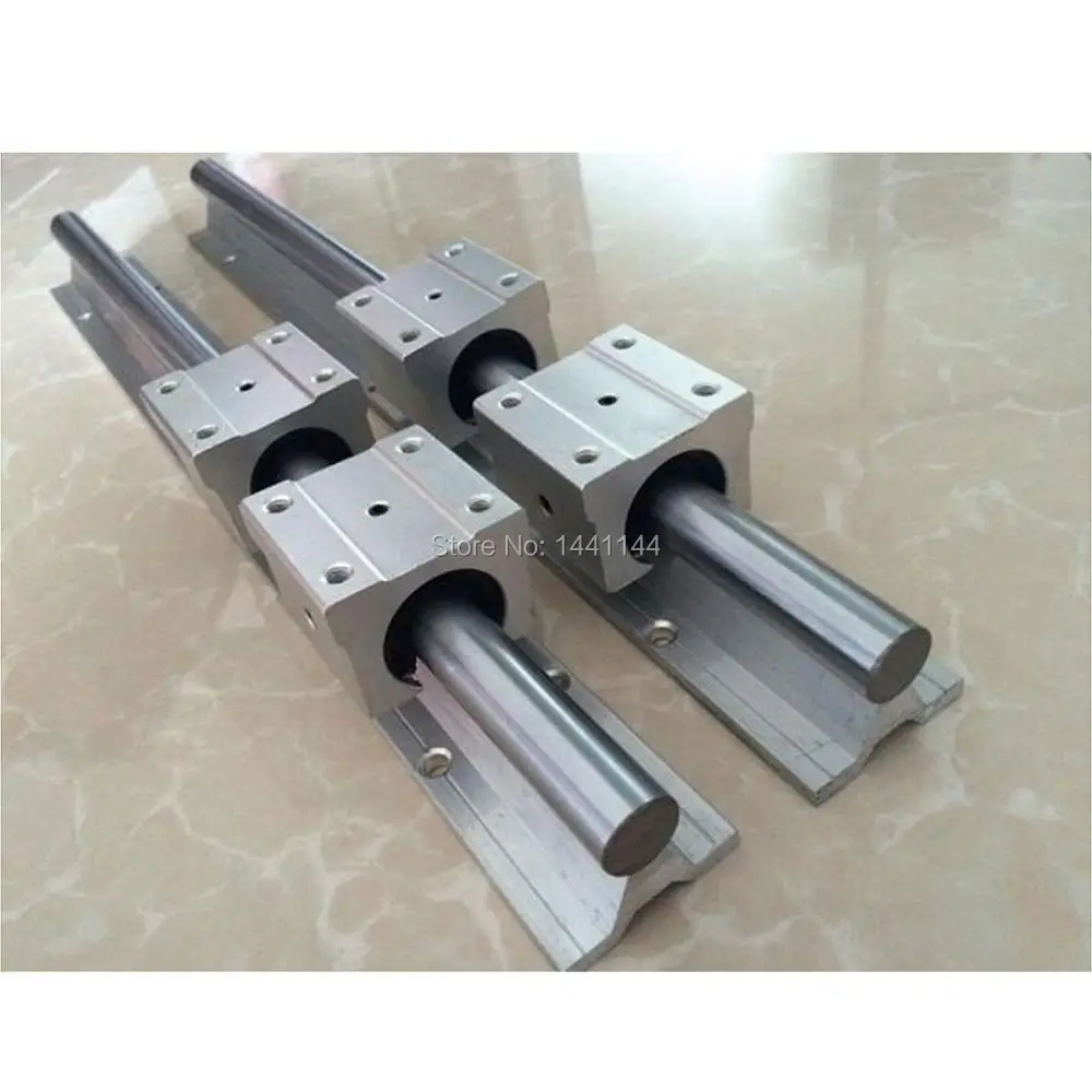 RU EU Delivery SBR 16 linear guide Rail 6 set SBR16 -300/700/1100mm + ballscrew set SFU1605 - 350/750/1150mm + BK/BF12 CNC parts