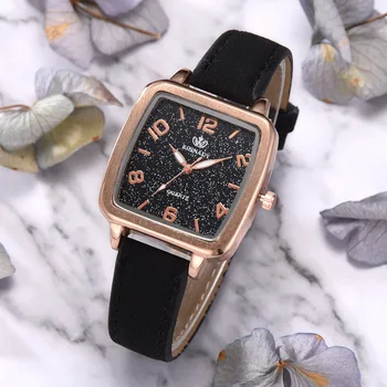 

Hot Sell Newest Luxury Brand Starry Sky Watch Womens Watches Leather Quartz Dress Ladies Wrist Watch Waterproof Relogio Feminino
