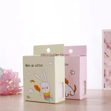 80 шт. макияж хлопок B0106 нетканый материал средство для снятия макияжа хлопок ватный тампон из чистого хлопка одноразовое полотенце для лица протирать Гель-лак для ногтей