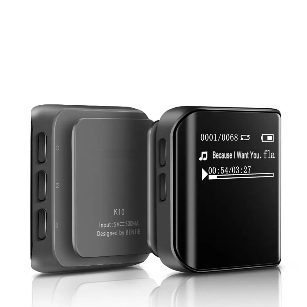 

Portable Sports Mini Metal MP3 Player Mini Clip 1.1inch Screen Digital HiFi Lossless Voice Music Player WIth Recorder,FM,E-book
